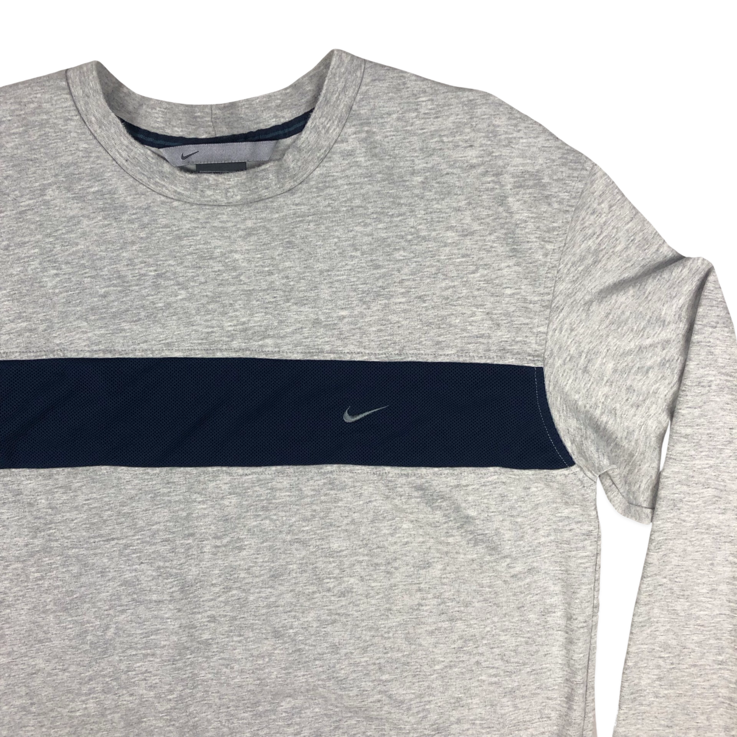 Vintage 00s Nike Long Sleeve Grey Tee M
