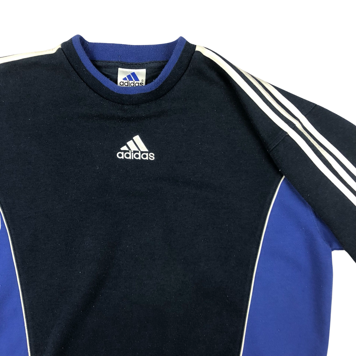 Vintage 90s Adidas Navy Sweatshirt L