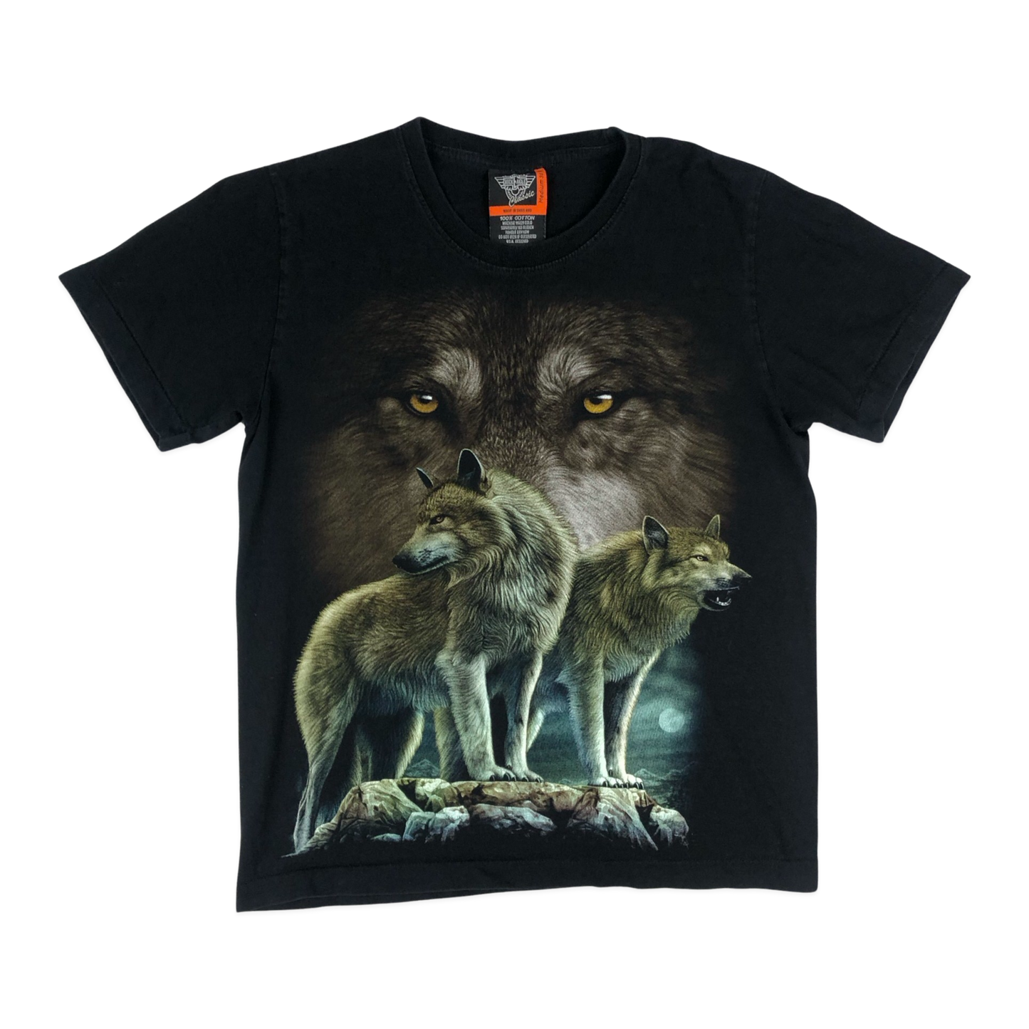 Vintage Rock Eagle Wolf Tee S