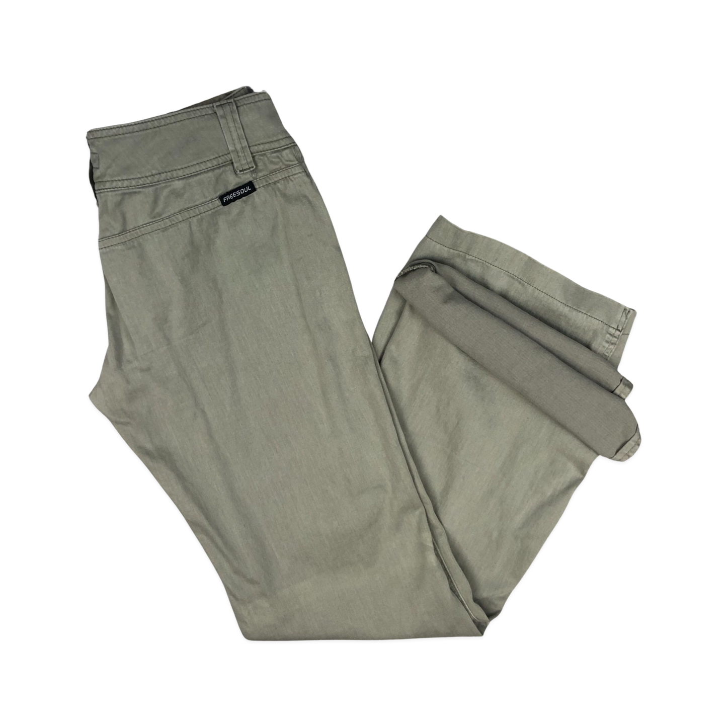 Vintage Flared Beige Trousers 30W 31L