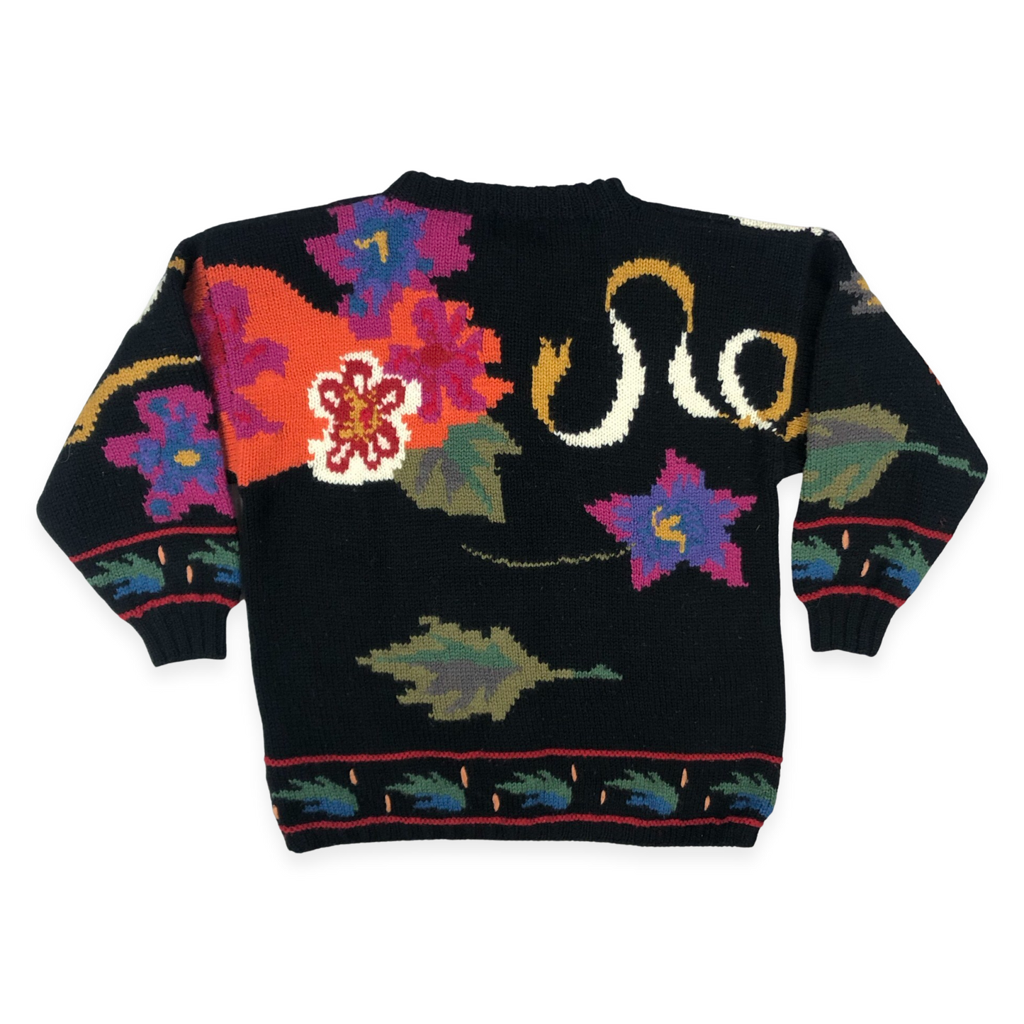 Oversized Vintage Floral Print Knitted Cardigan 18