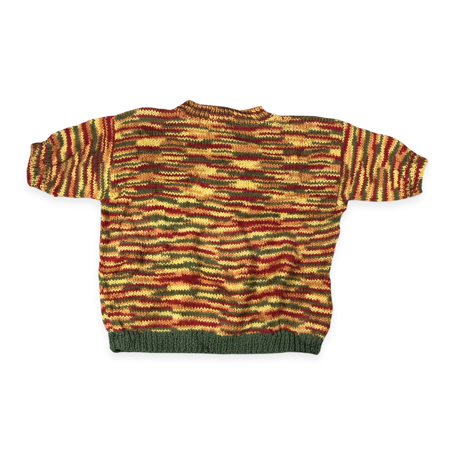 Vintage Striped Short Sleeved Wool Jumper 16