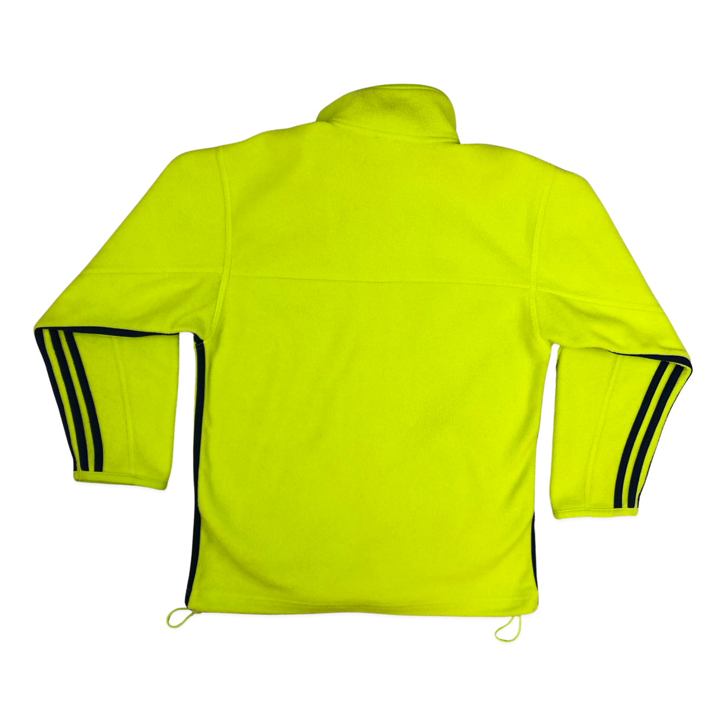 Vintage Y2K Adidas Yellow and Blue Zip-up Fleece L