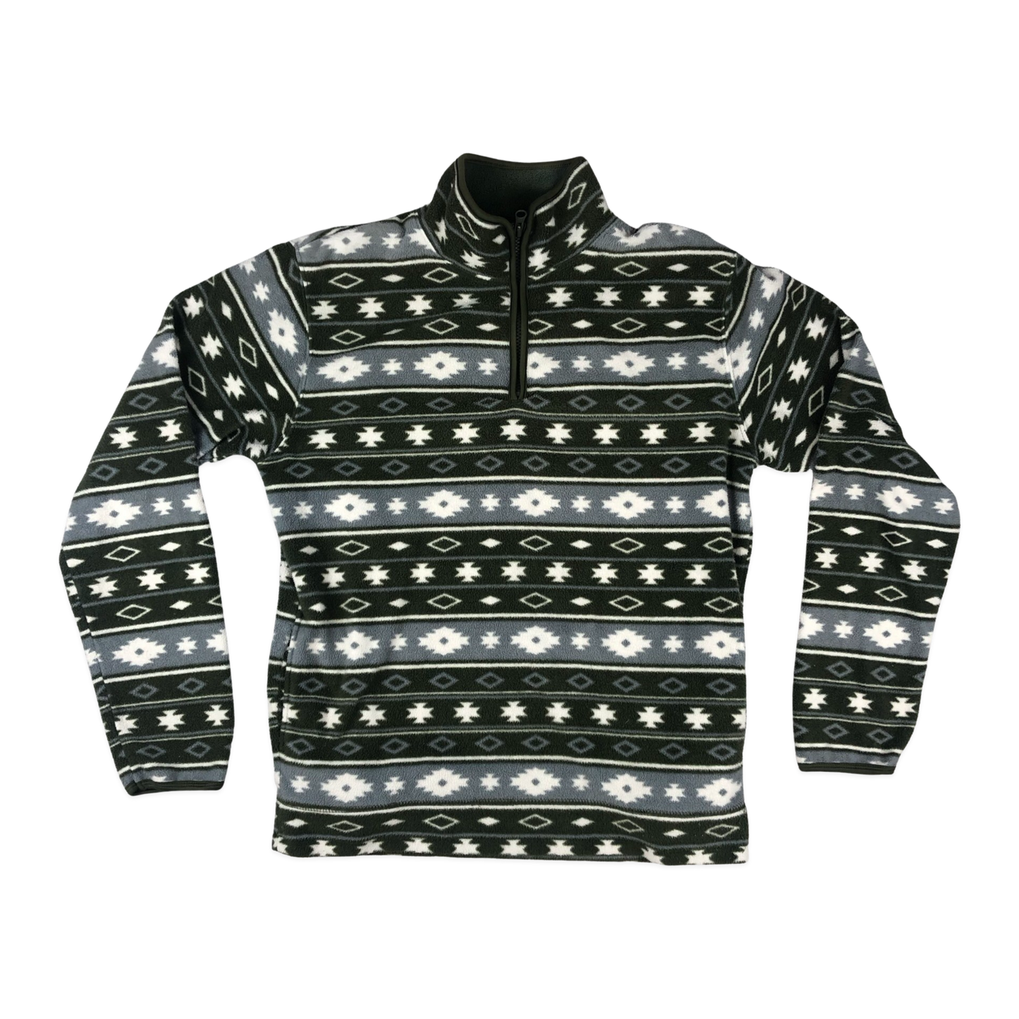 Vintage Aztec Pattern Print Fleece M