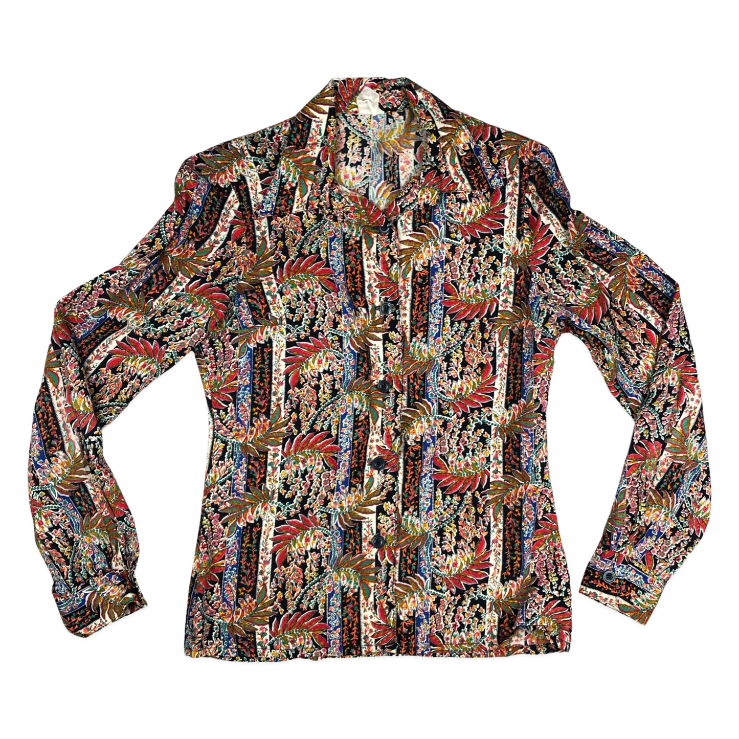 Vintage 70s Abstract Pattern Blouse 10