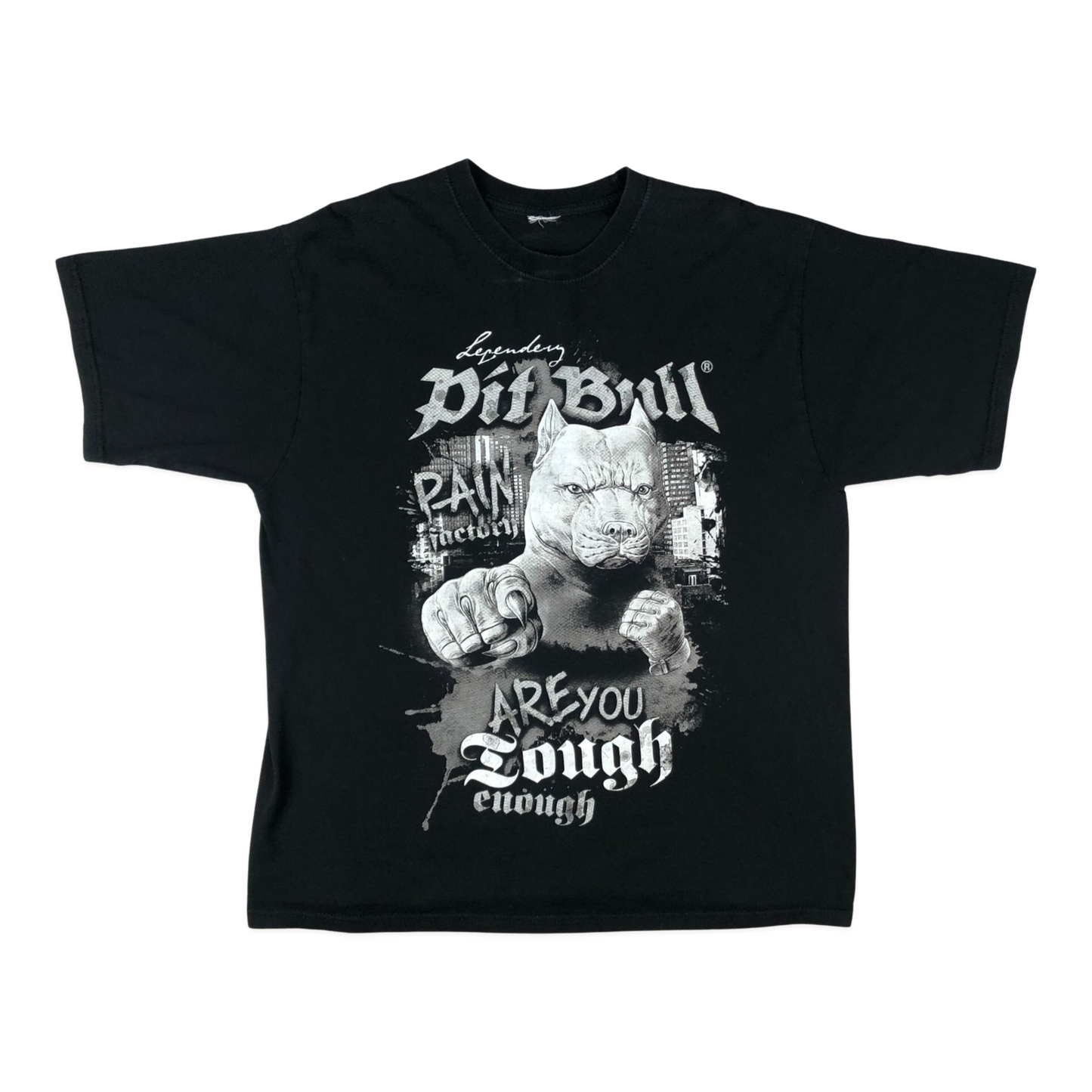 Vintage Black Pitbull Graphic Tee M