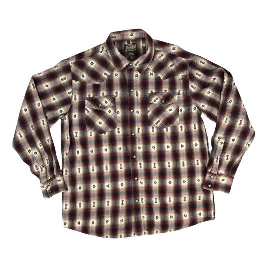 Vintage C. E. Schmidt Aztec Pattern Flannel Shirt XL