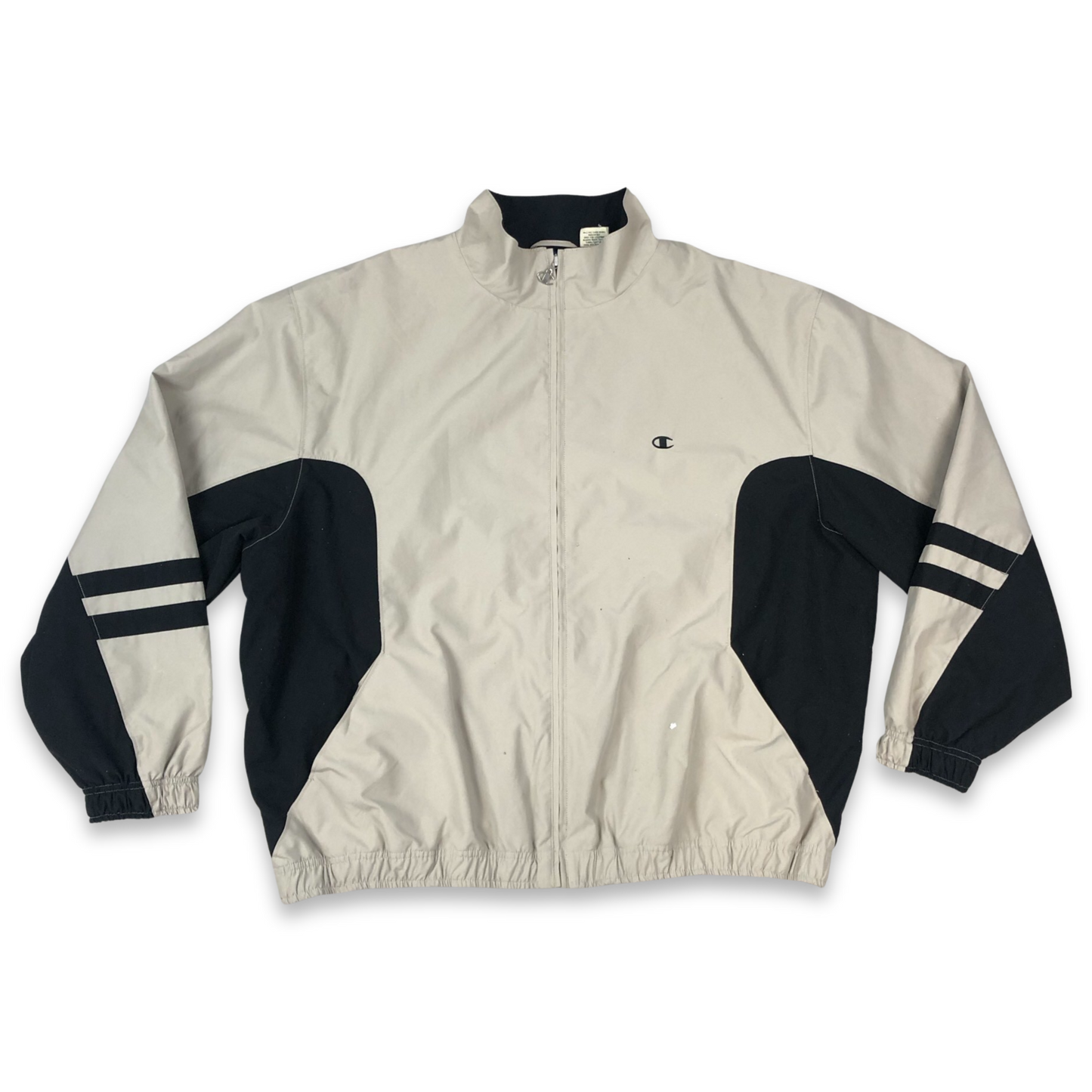 Vintage Y2K Champion Cream Lightweight Track Windbreaker 3XL