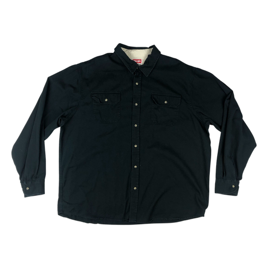 Vintage Wrangler Plain Black Shirt 3XL
