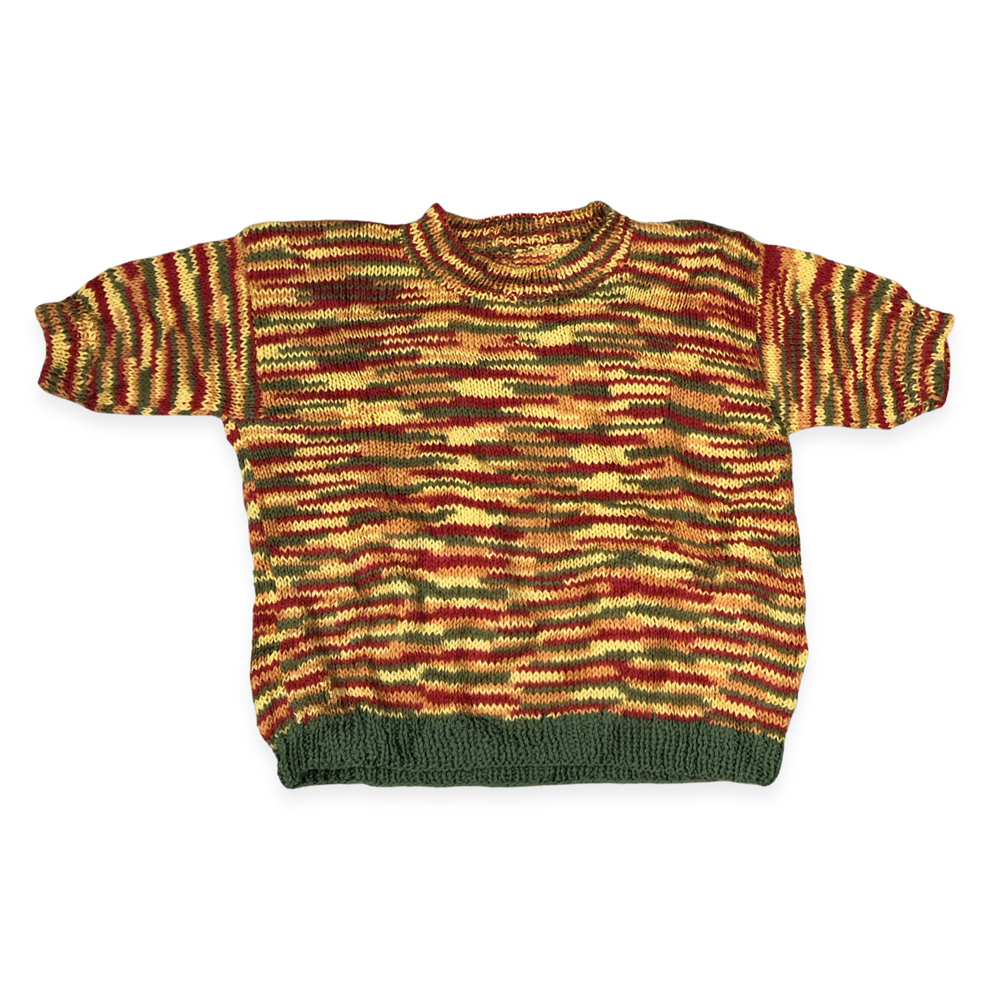 Vintage Striped Short Sleeved Wool Jumper 16
