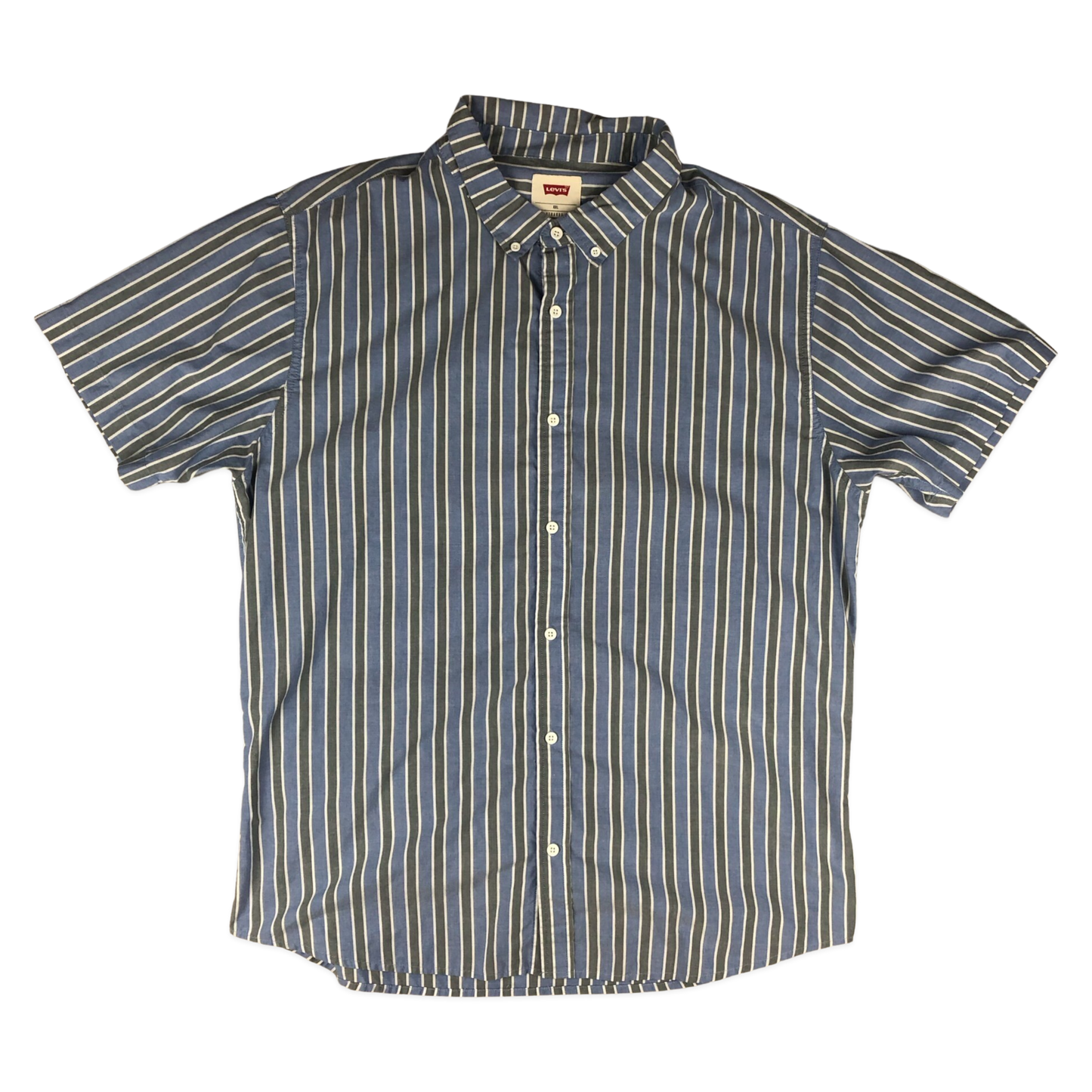 Vintage Levi's Blue Striped Shirt Shirt XL