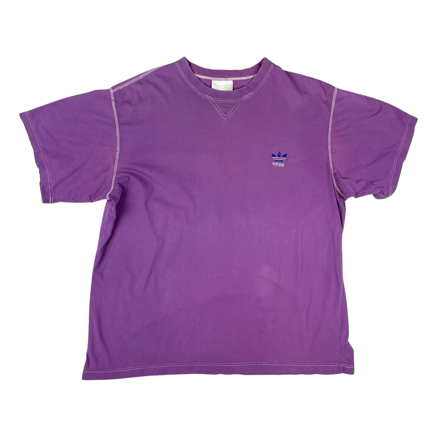 Vintage 80s Adidas Purple Tee XXL