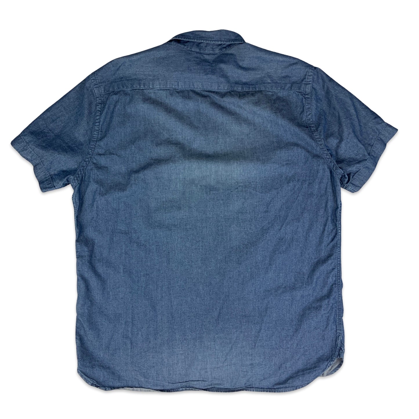 Levi's Blue Chambray Short Sleeved Shirt M L