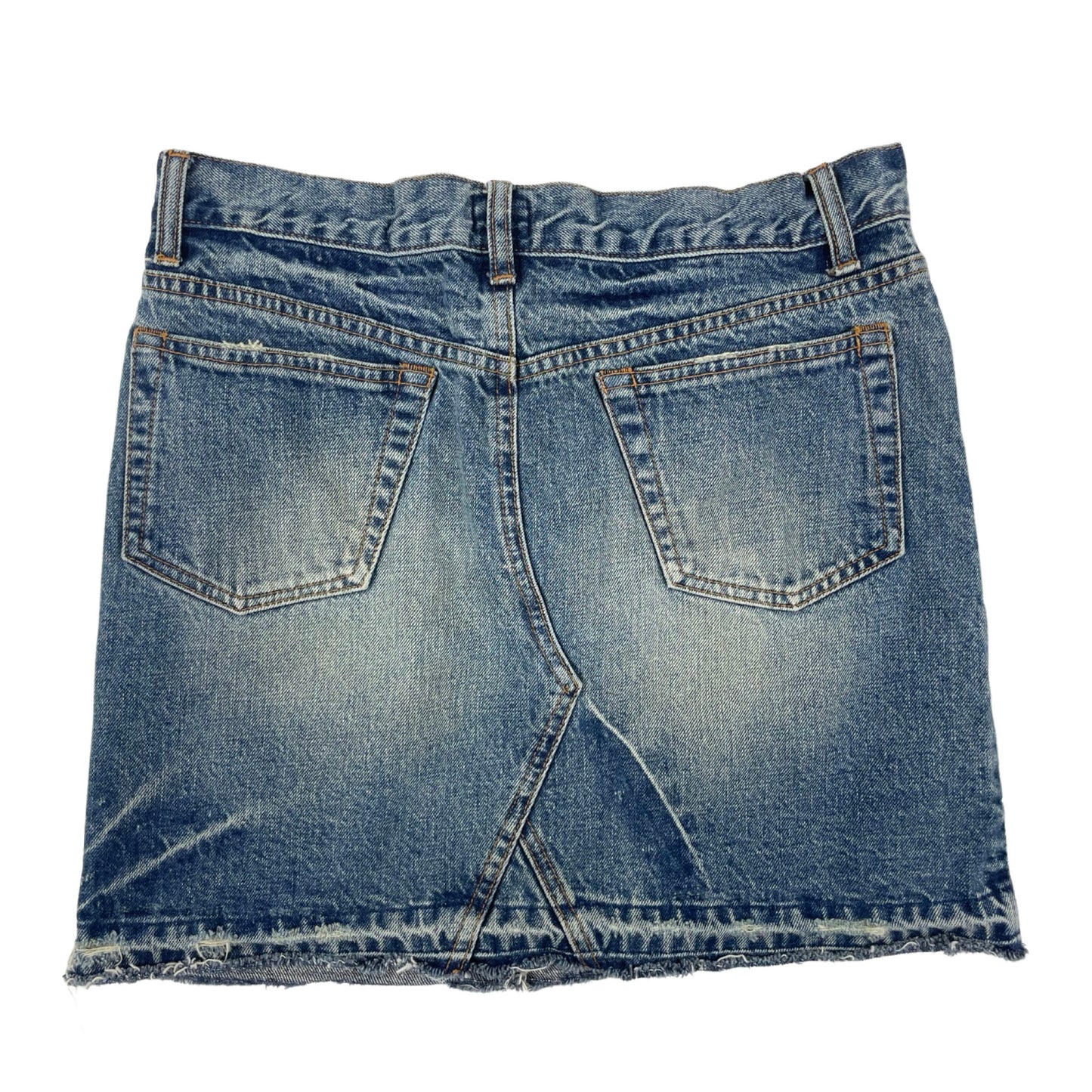 Vintage Y2K Distressed Denim Mini Skirt 14