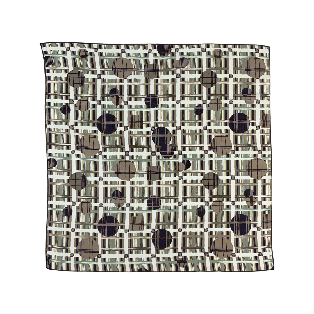 Vintage Geometric Print Scarf