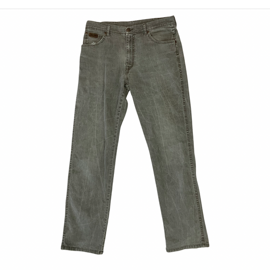 Vintage Y2K Wrangler Texas Stretch Grey Jeans 33/33