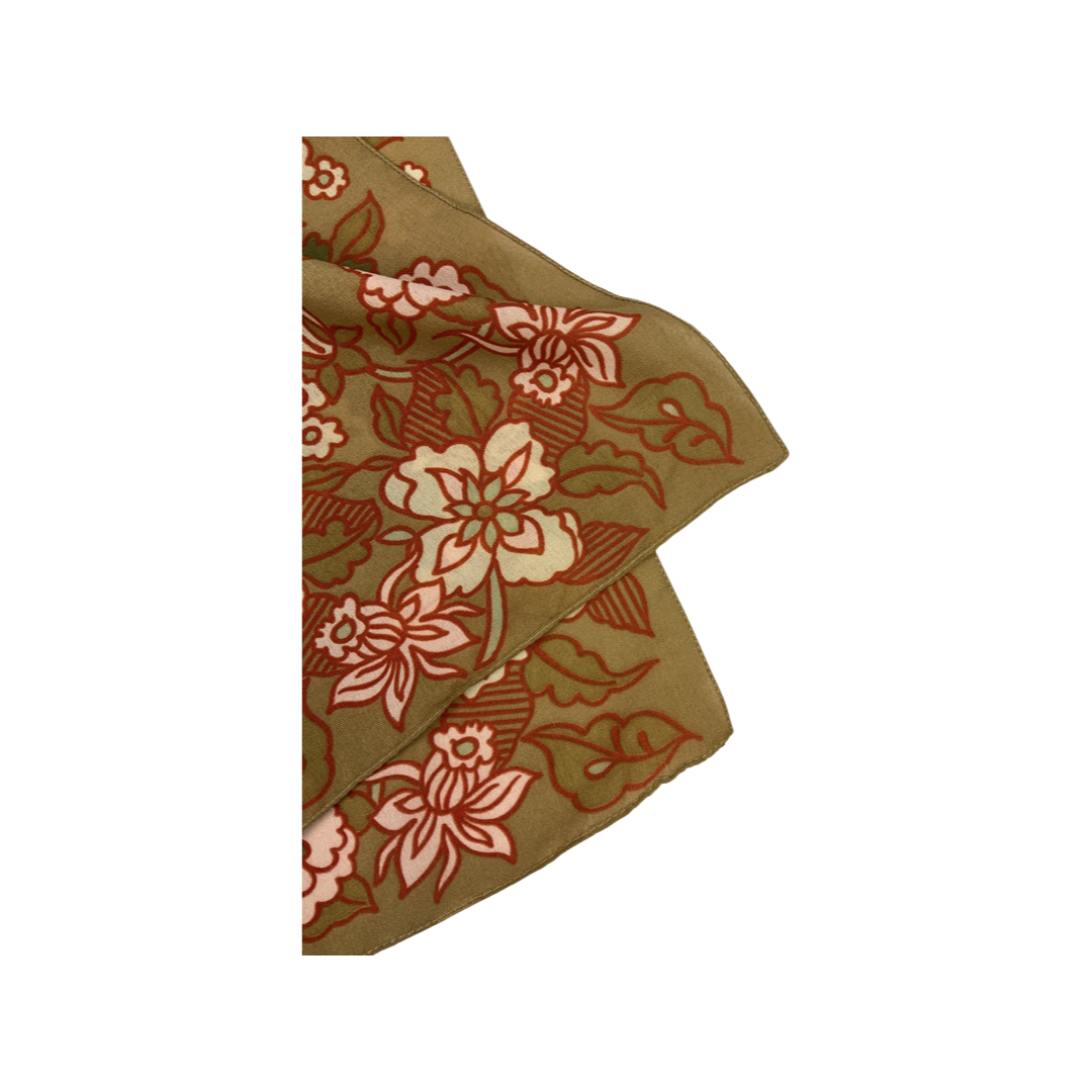 Vintage Floral Scarf