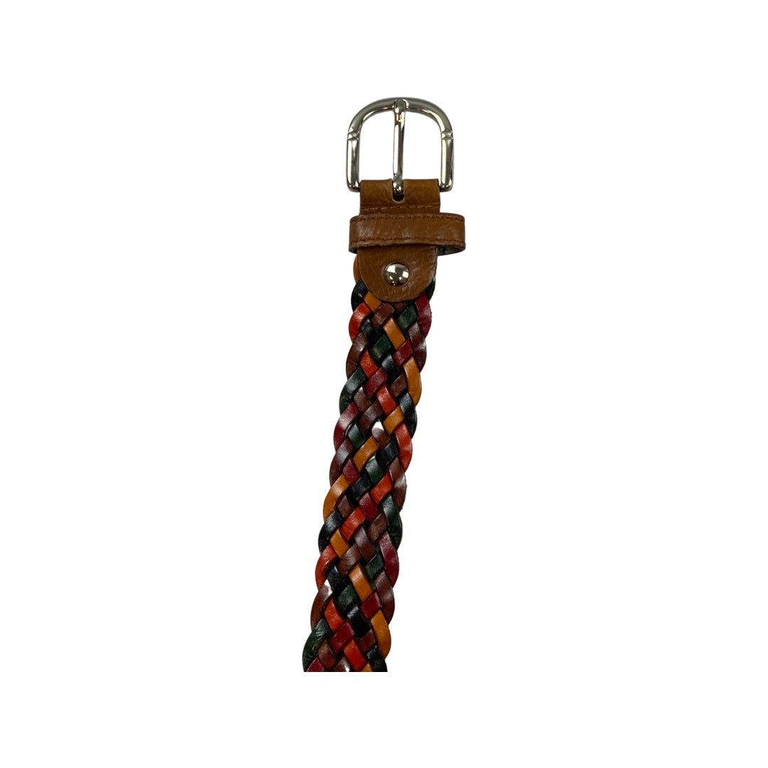 Vintage Multicoloured Braided Belt