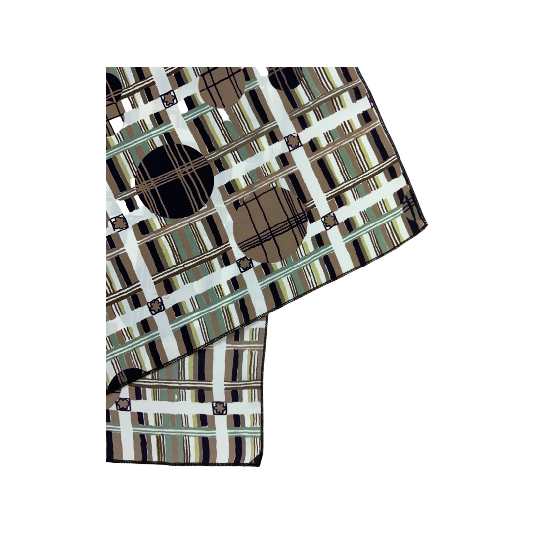 Vintage Geometric Print Scarf