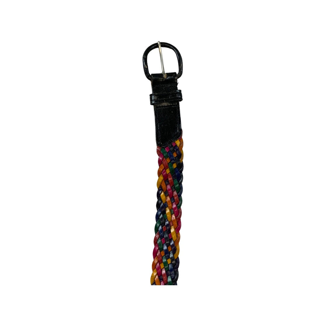 Vintage Multicoloured Braided Belt