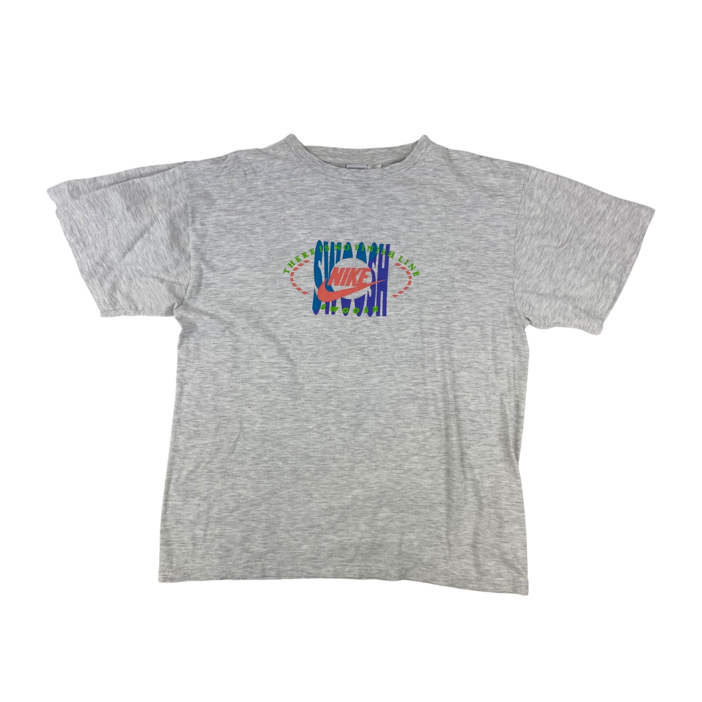 Vintage 90s Nike Grey Graphic Swoosh Tee XL