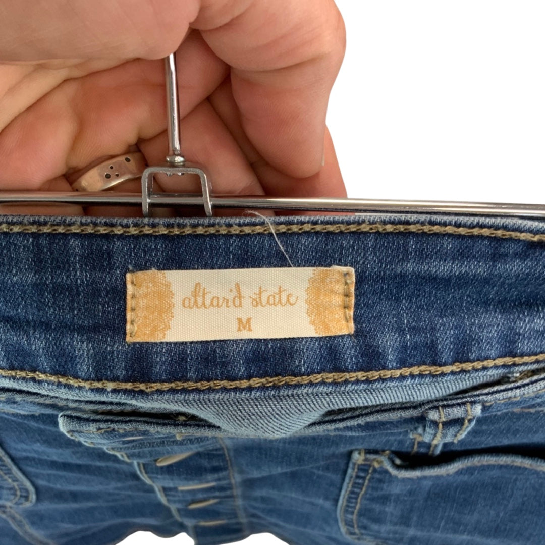 Vintage Y2K Denim Mini Skirt Blue Size 12