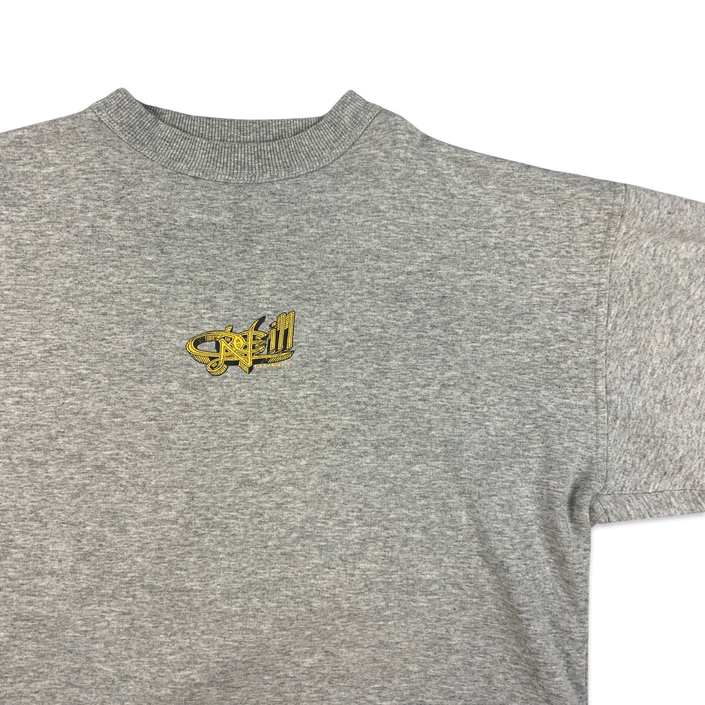 90s Y2K Vintage Grey O’Neill Sweatshirt Yellow Graphic L XL 2XL
