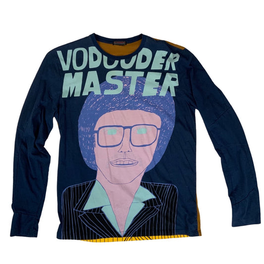 Vintage USA Vodcoder Master Long Sleeve T-Shirt Blue XL
