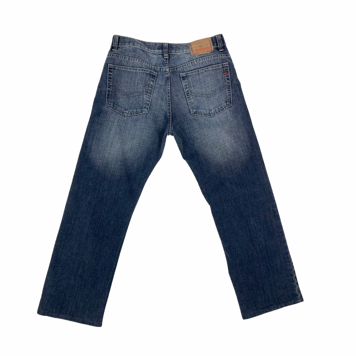 Vintage Diesel Straight Leg Dark Blue Denim Jeans W35L32