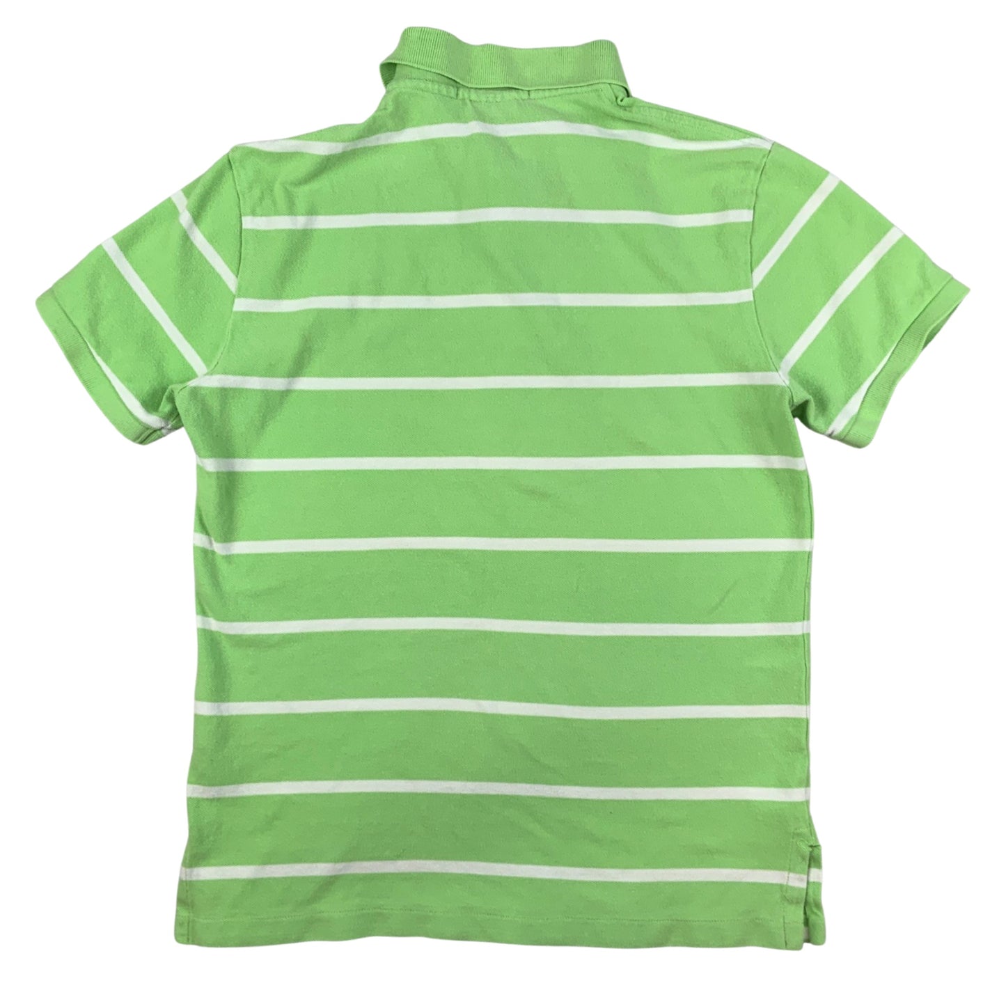 Vintage Ralph Lauren Green & White Stripe Polo Shirt XS