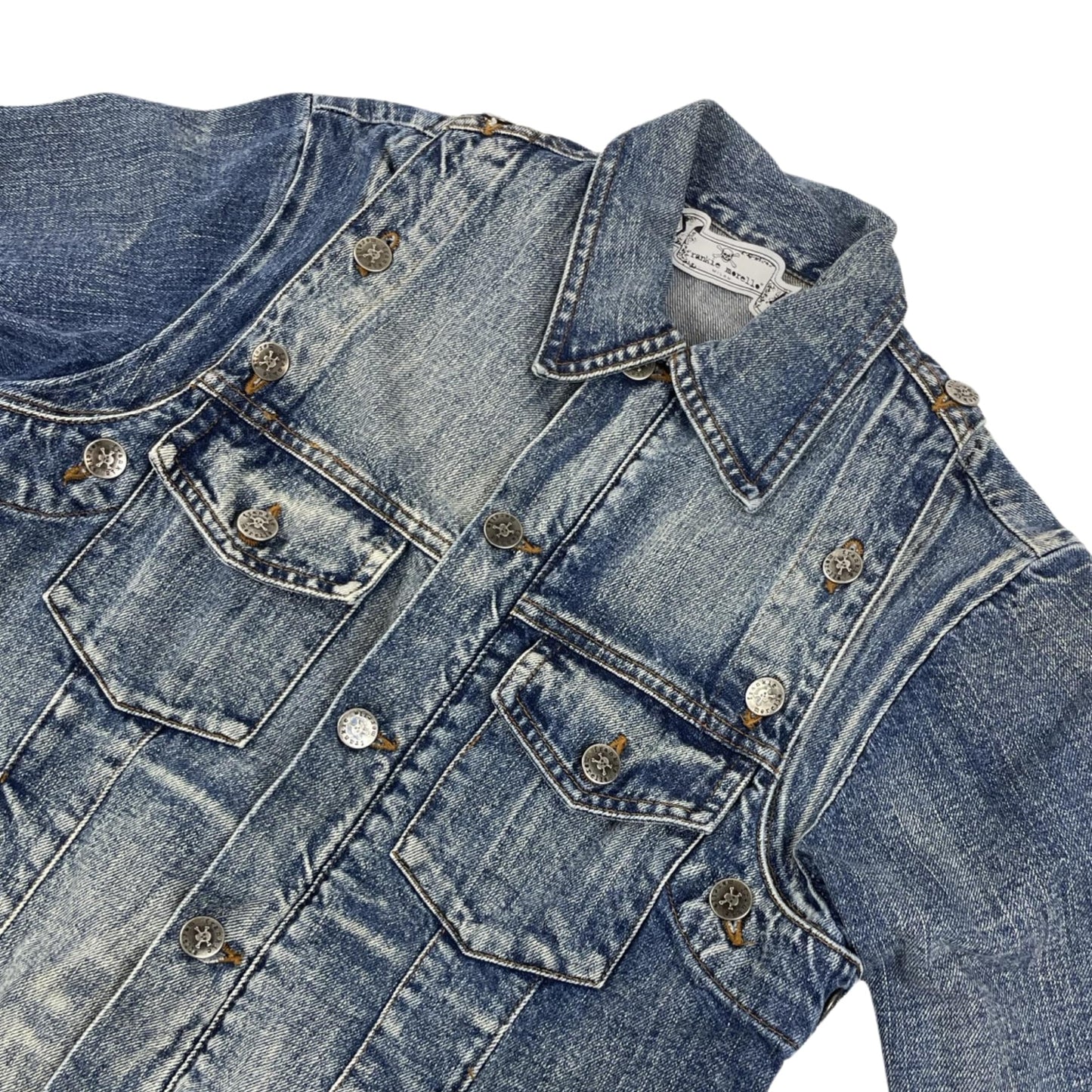Vintage Ladies Denim Jacket with Detatchable Sleeves 10