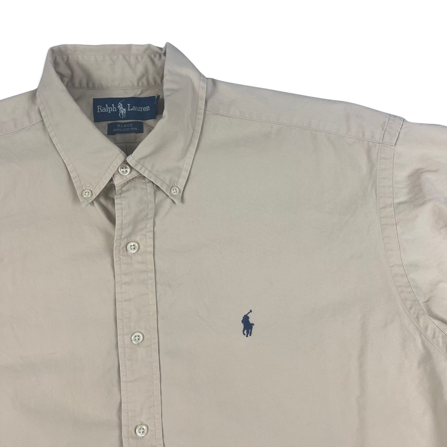 90s 00s Vintage Ralph Lauren Shirt Beige L XL