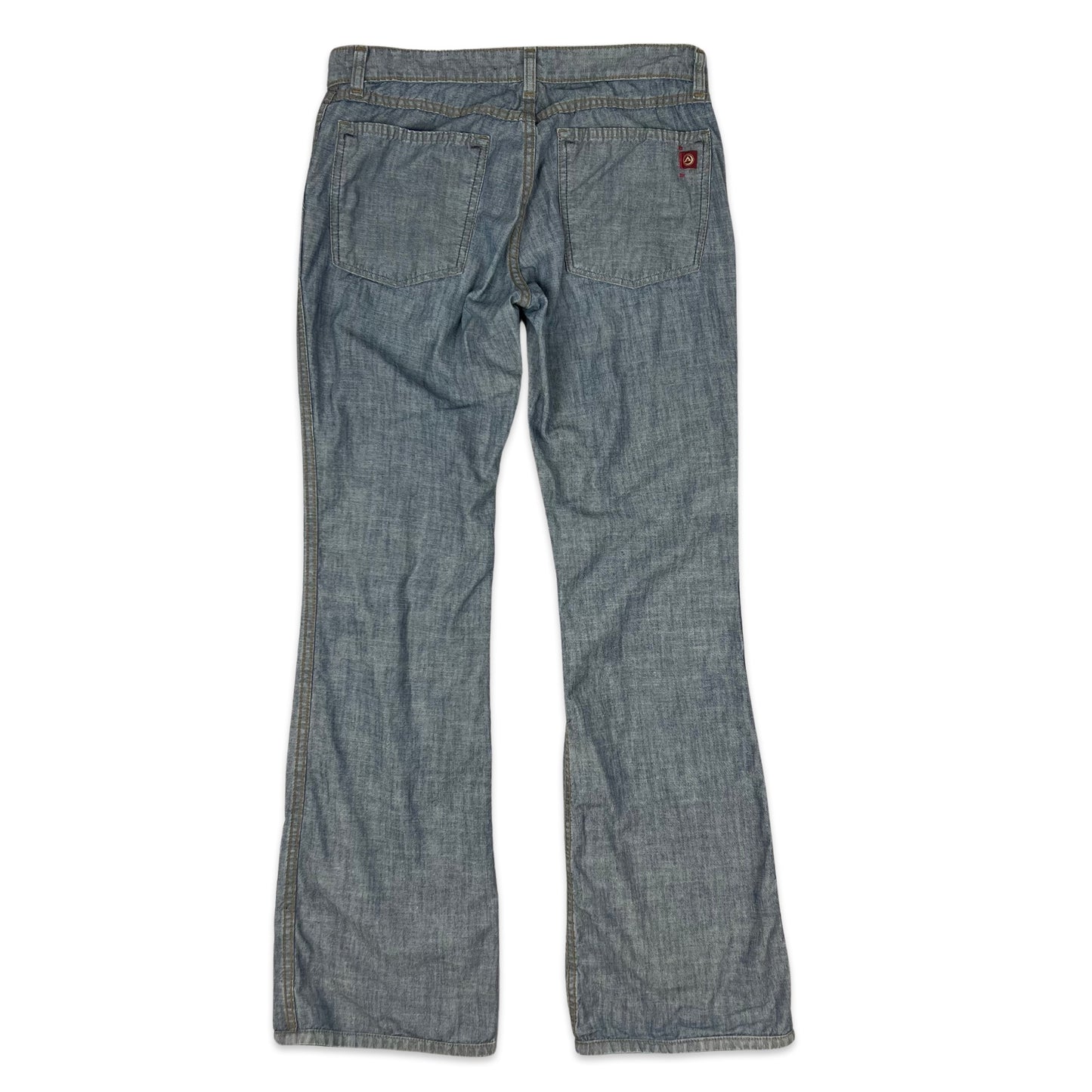 Vintage 00s Reversible Flared Jeans Blue W30 L32