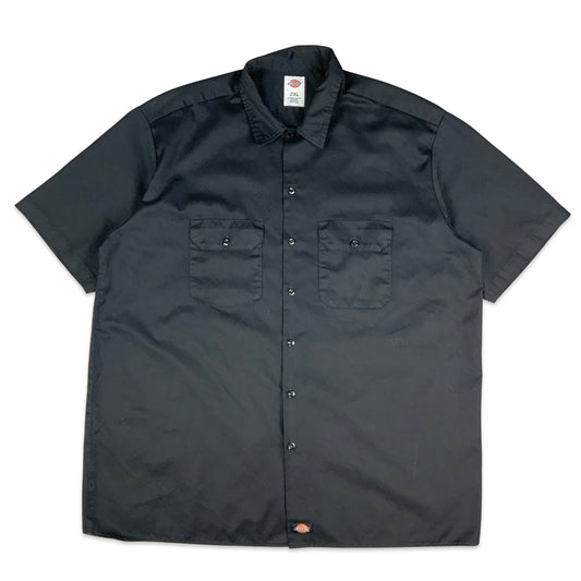 00s Vintage Black Dickies Shirt XL 2XL