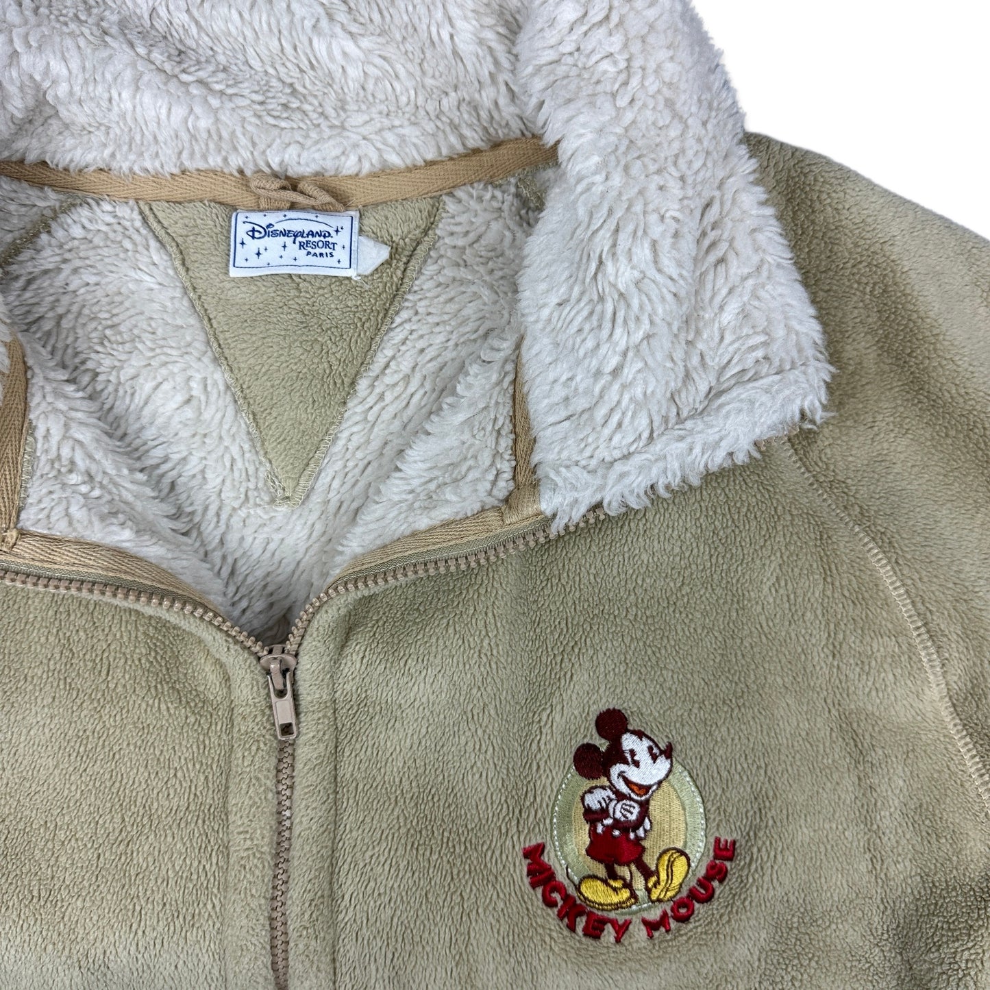 Y2K Vintage Beige Disney Fleece XL