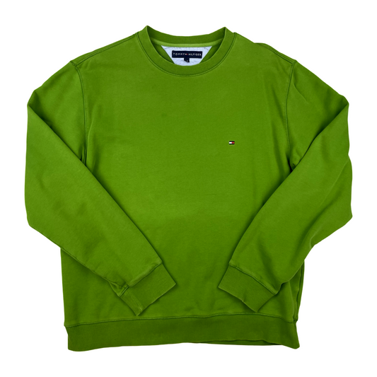 Vintage Tommy Hilfiger Green Sweatshirt L