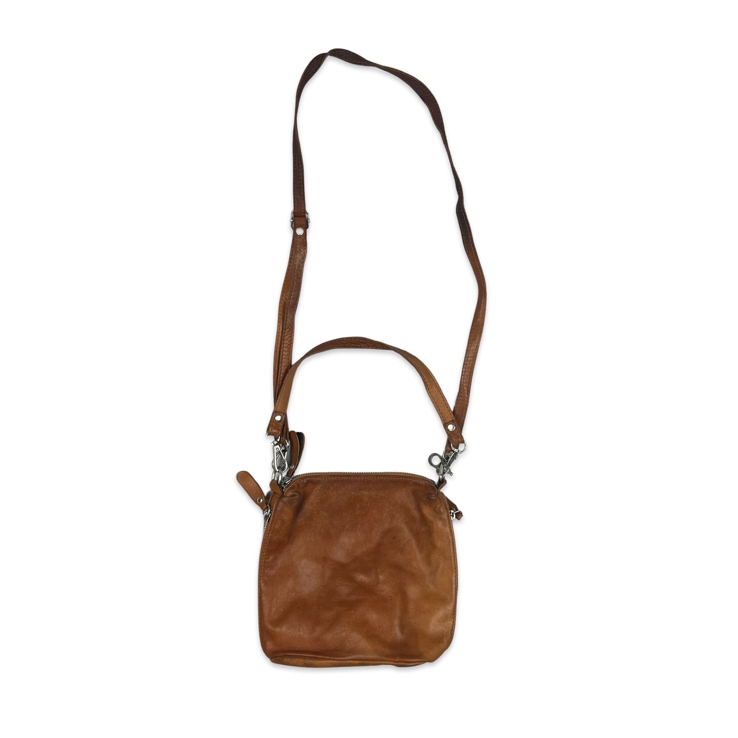 Vintage Tan Leather Bucket Handbag