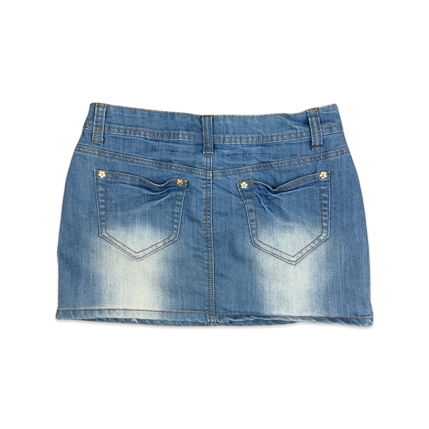 Y2K Blue Denim Mini Skirt 8 10