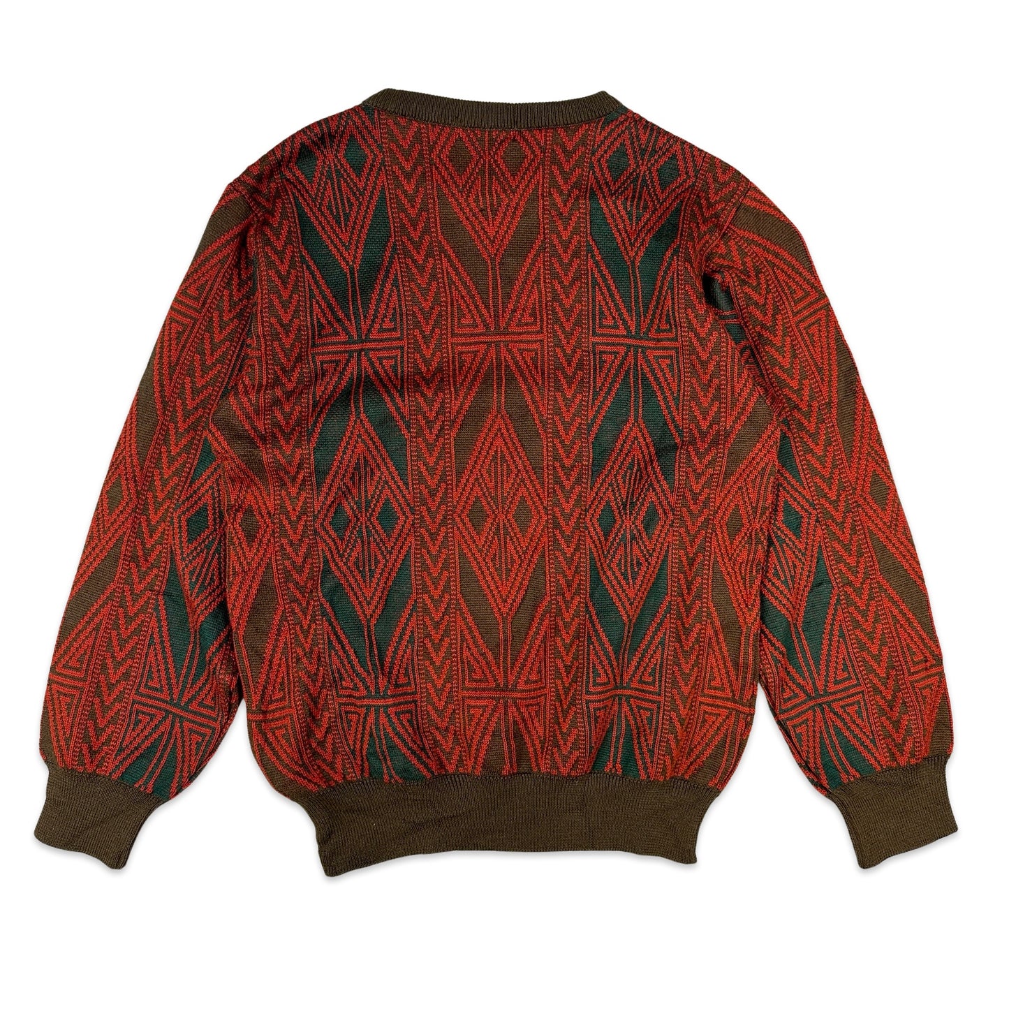 Vintage Lyle & Scott 90s Patterned Knit Jumper S