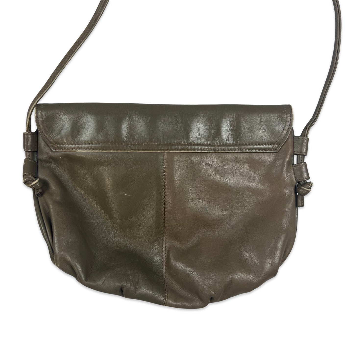 Vintage Green Small Crossbody Leather Handbag