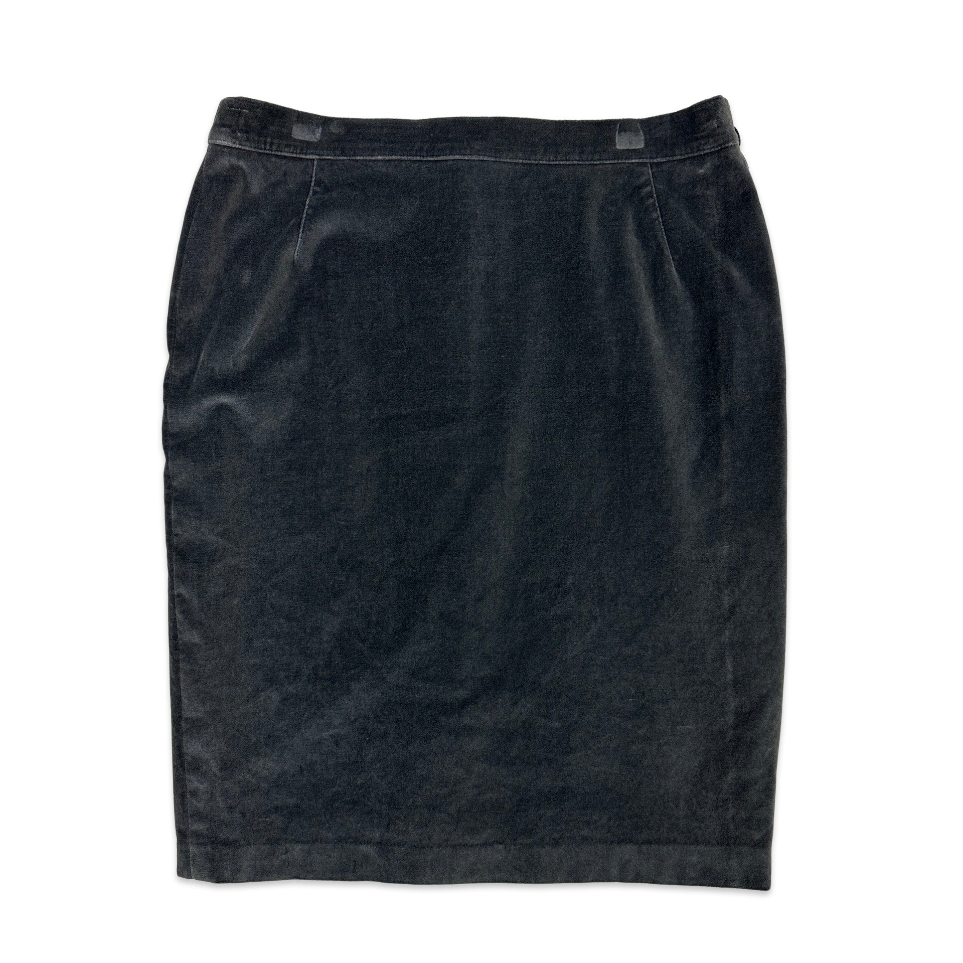 Grey velvet skirt best sale