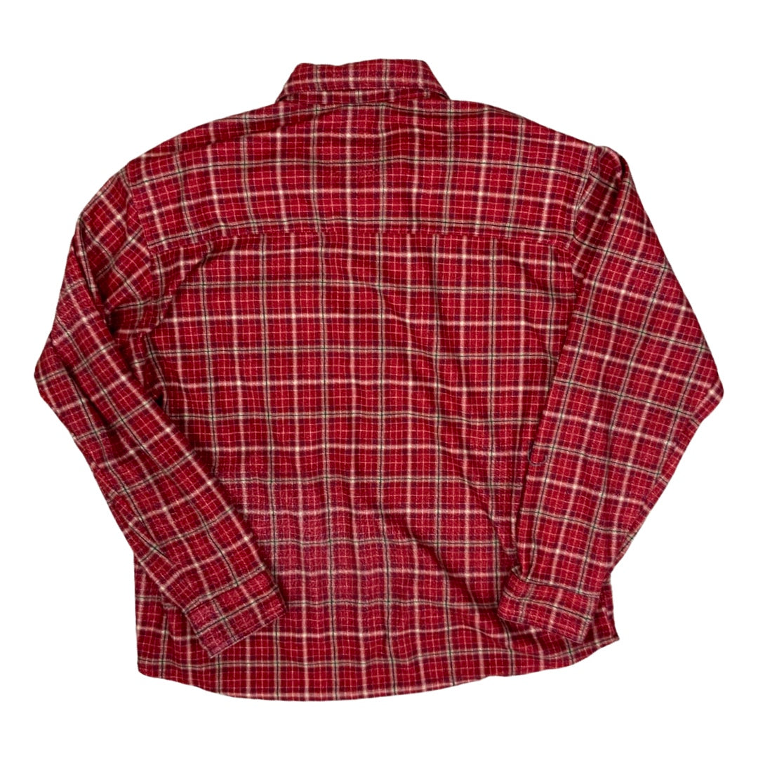 Vintage Crane Red Plaid Flannel Shirt L