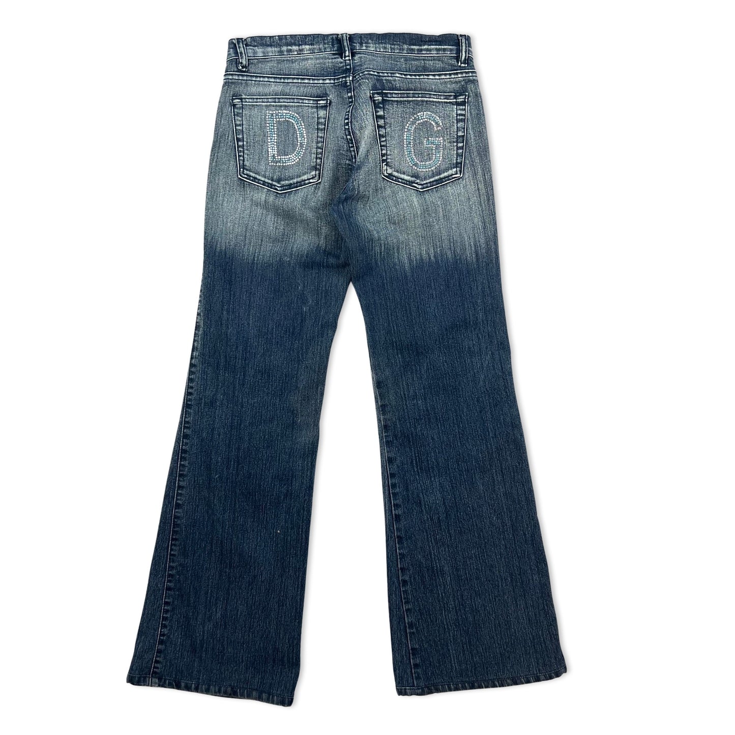 Vintage Y2K Blue Dolce & Gabbana Flared Jeans 10