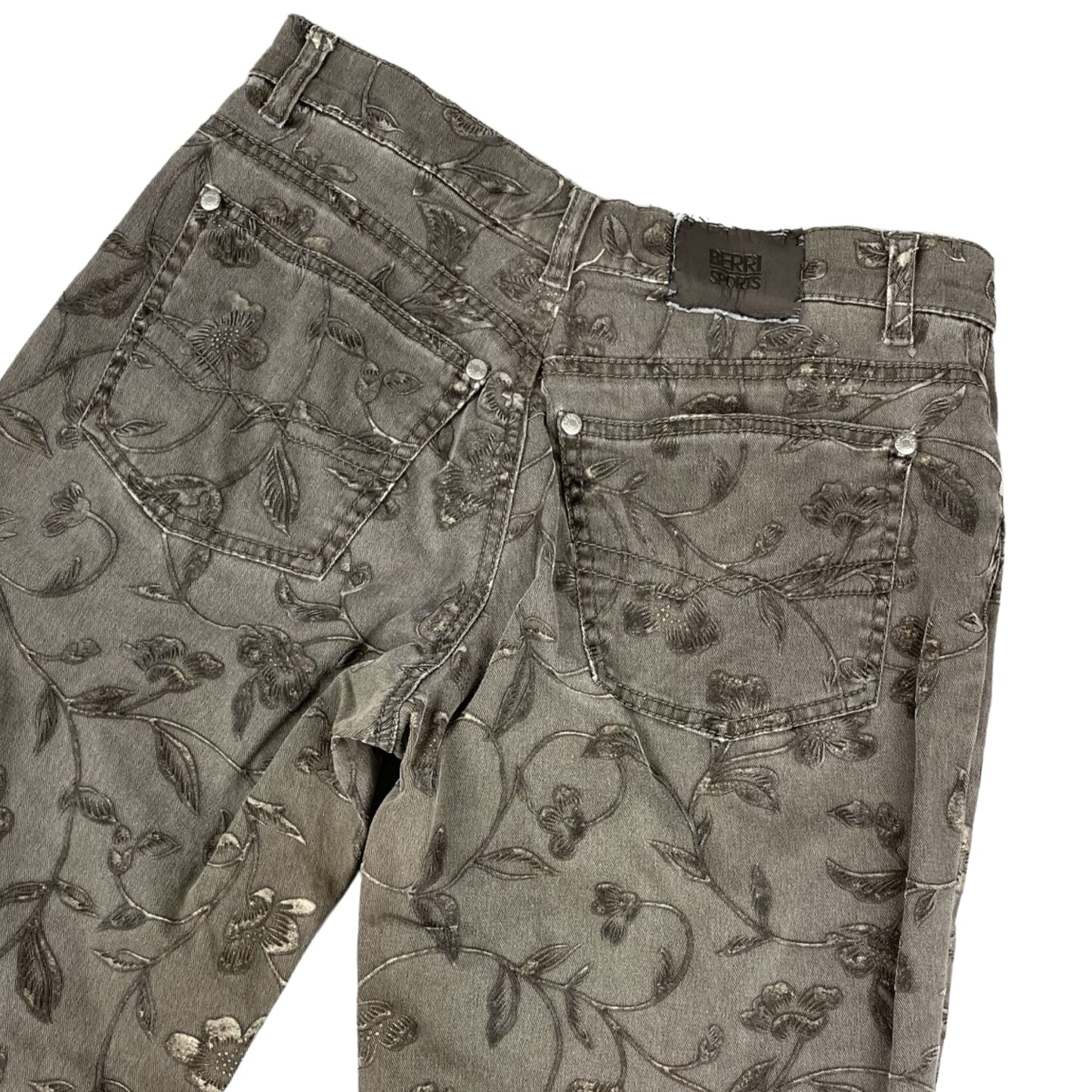 Vintage 90s Y2K High Waisted Floral Print Denim Jeans 10