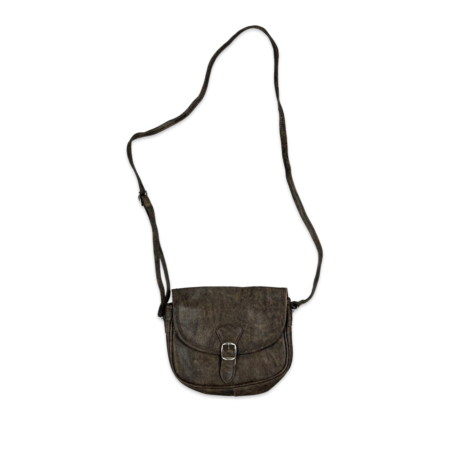Vintage Brown Saddle Handbag