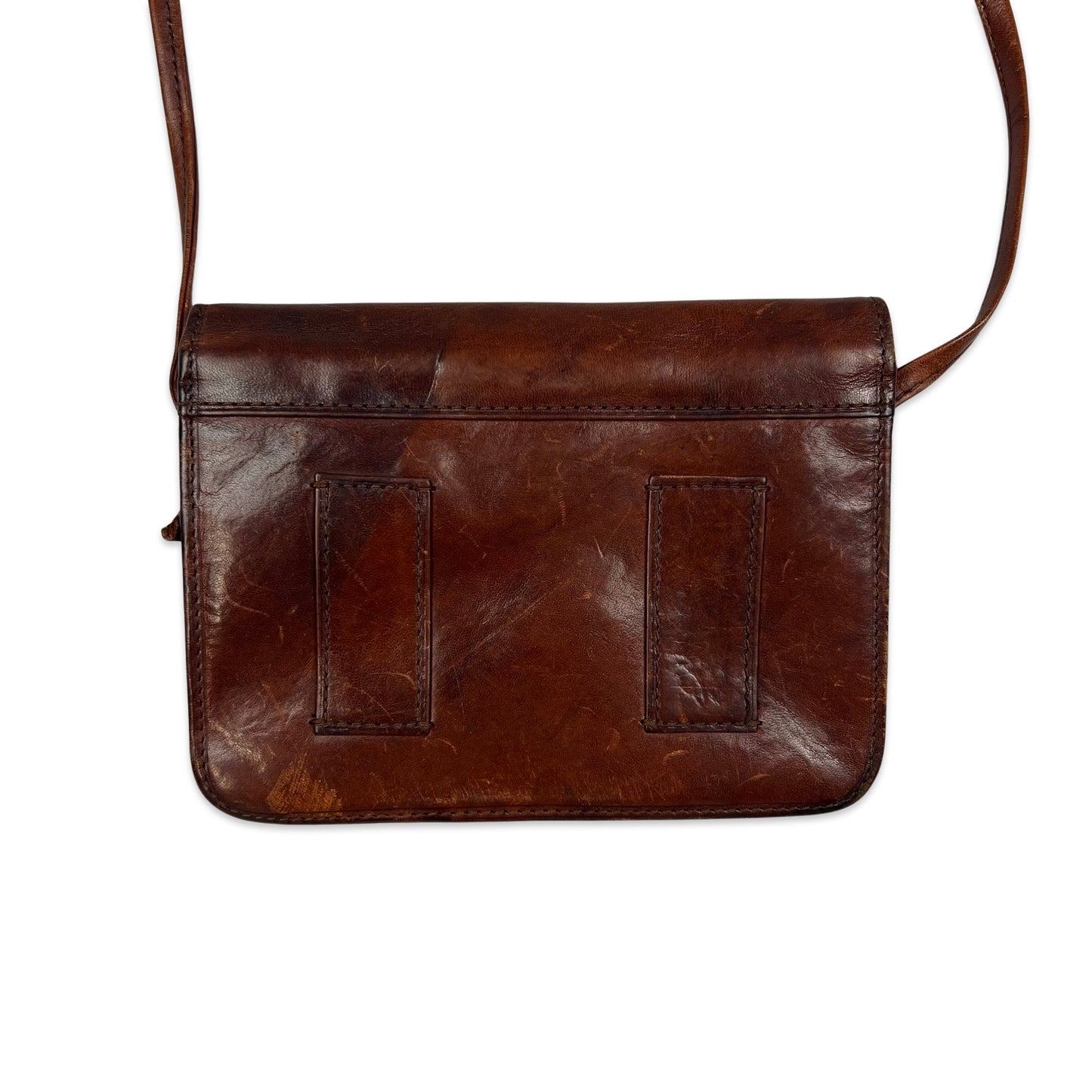 Vintage Brown Crossbody Leather Mini Handbag