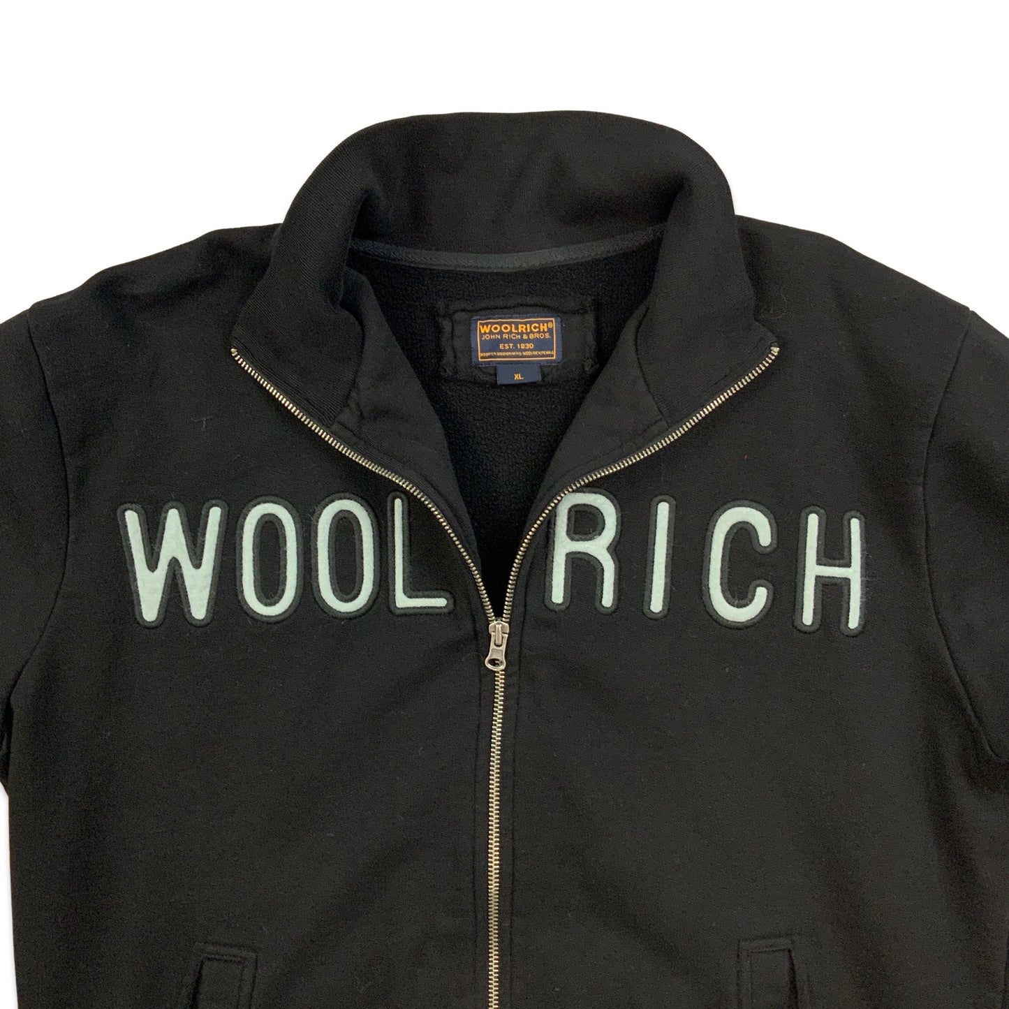 Woolrich Spell Out Zip Up Track Jacket L XL