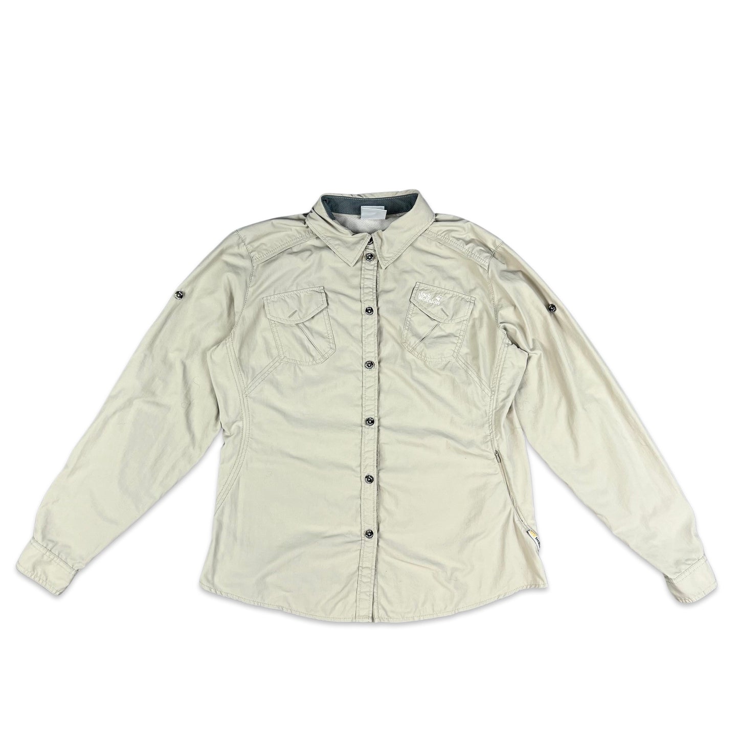 00s Cream Jack Wolfskin Shirt 14 16