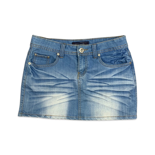 Y2K Blue Denim Mini Skirt 8 10