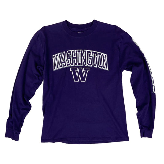 Vintage USA Champion Washington Purple Long Sleeved T-Shirt S